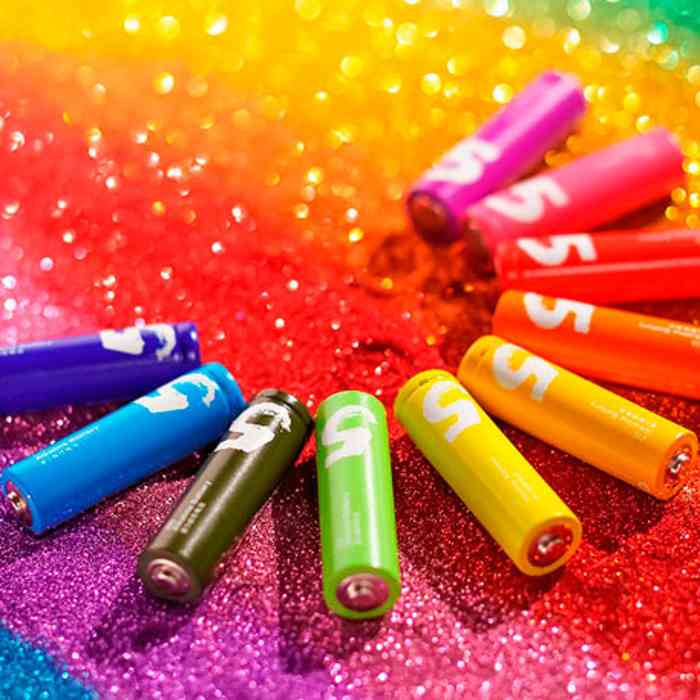 Xiaomi ZMI ZI5 AA Alkaline Battery Rainbow Batteries Set 10 Pcs Pack